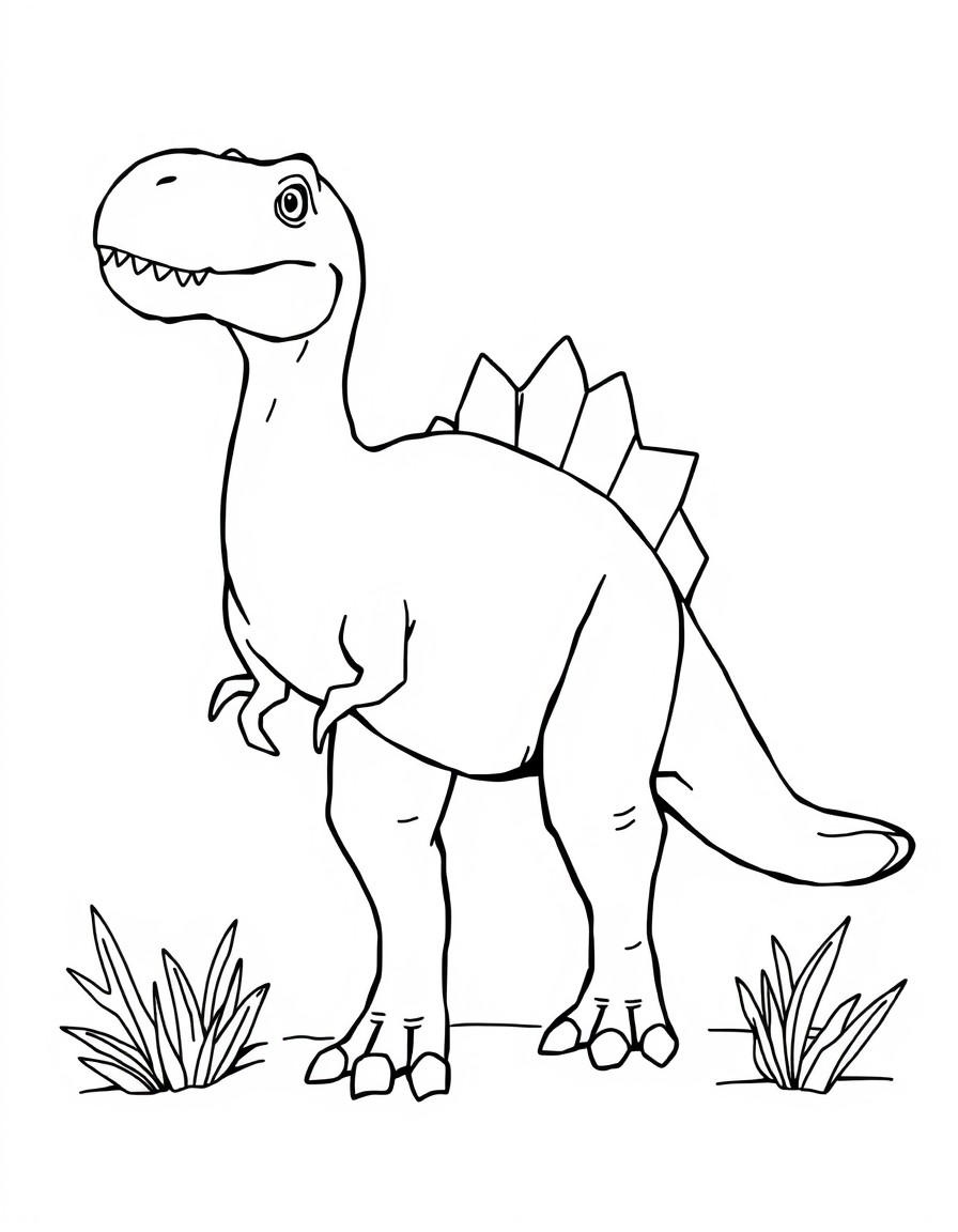 Criar vrias imagens de dinossauros para colorir, par um e-book infantil