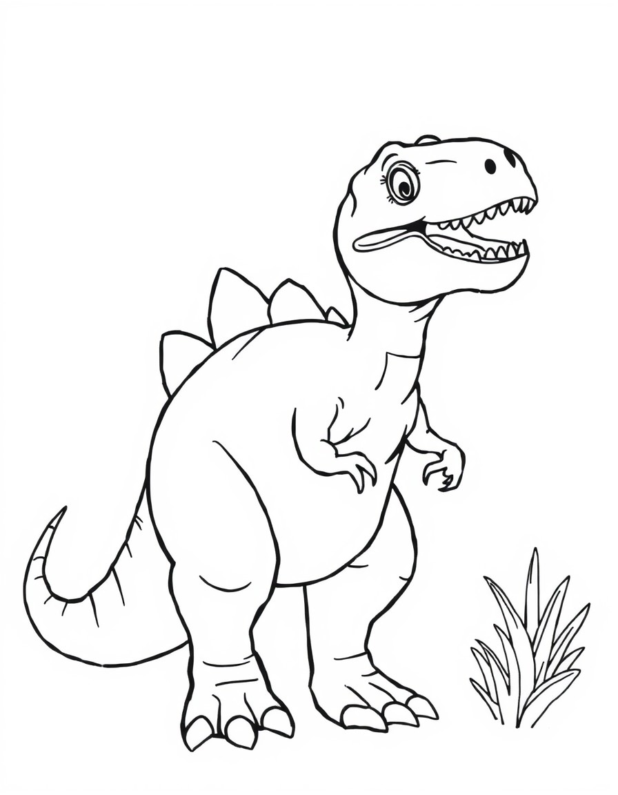 I want to make a children's book with several dinosaurs of different species to color