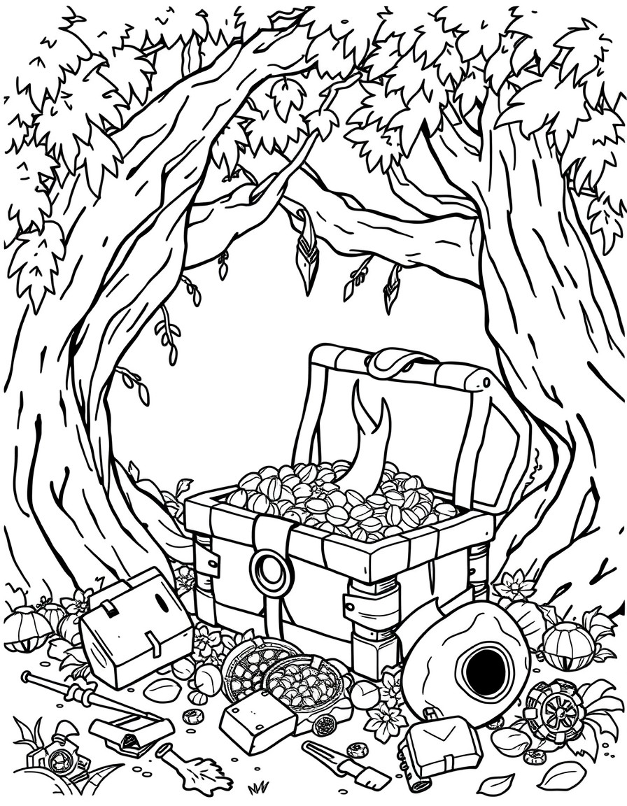 help with design a cereal box based on the theme Quest on a Lost Treasure