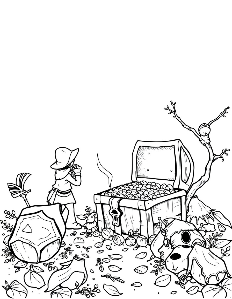 help with design a cereal box based on the theme Quest on a Lost Treasure