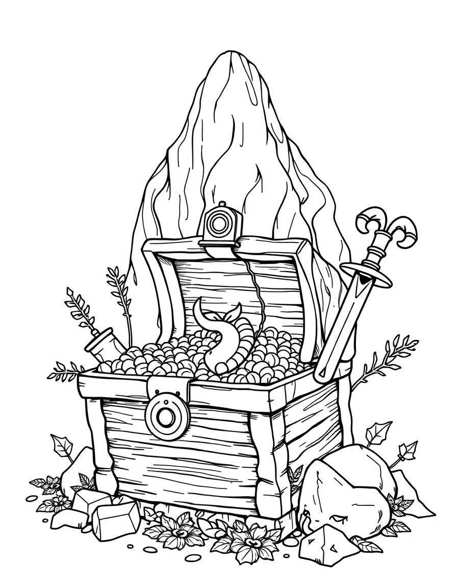 help with design a cereal box based on the theme Quest on a Lost Treasure