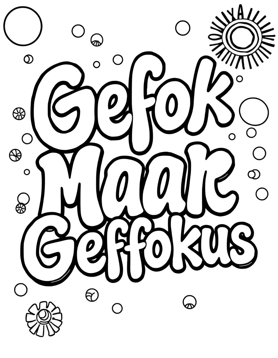 Bubbly words of Gefok Maar Gefokus