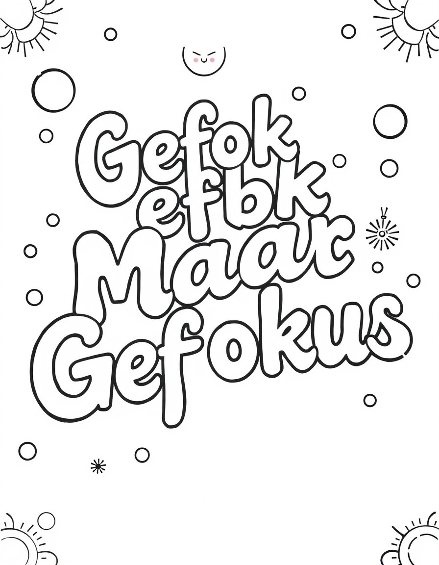 Bubbly words of Gefok Maar Gefokus