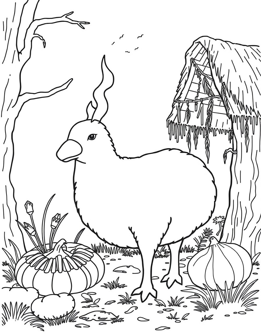 Coloring page of Nou gaan ons braai