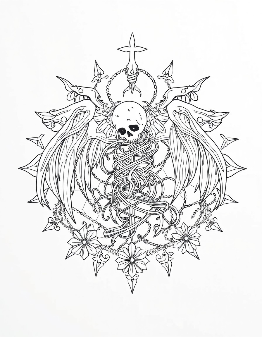 Life death ambligram