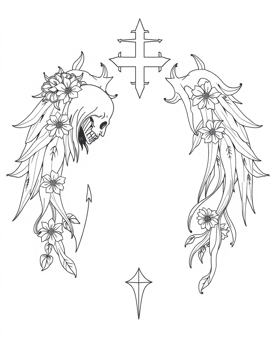 Life death ambligram