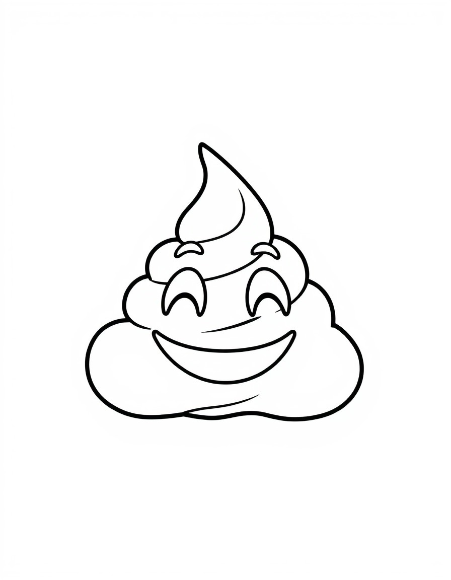 smiling poop emoji