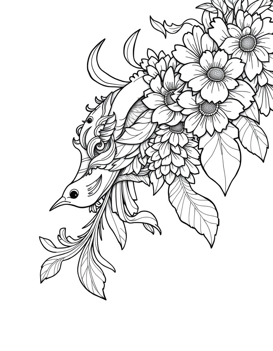 Generate a beautiful picture flowing