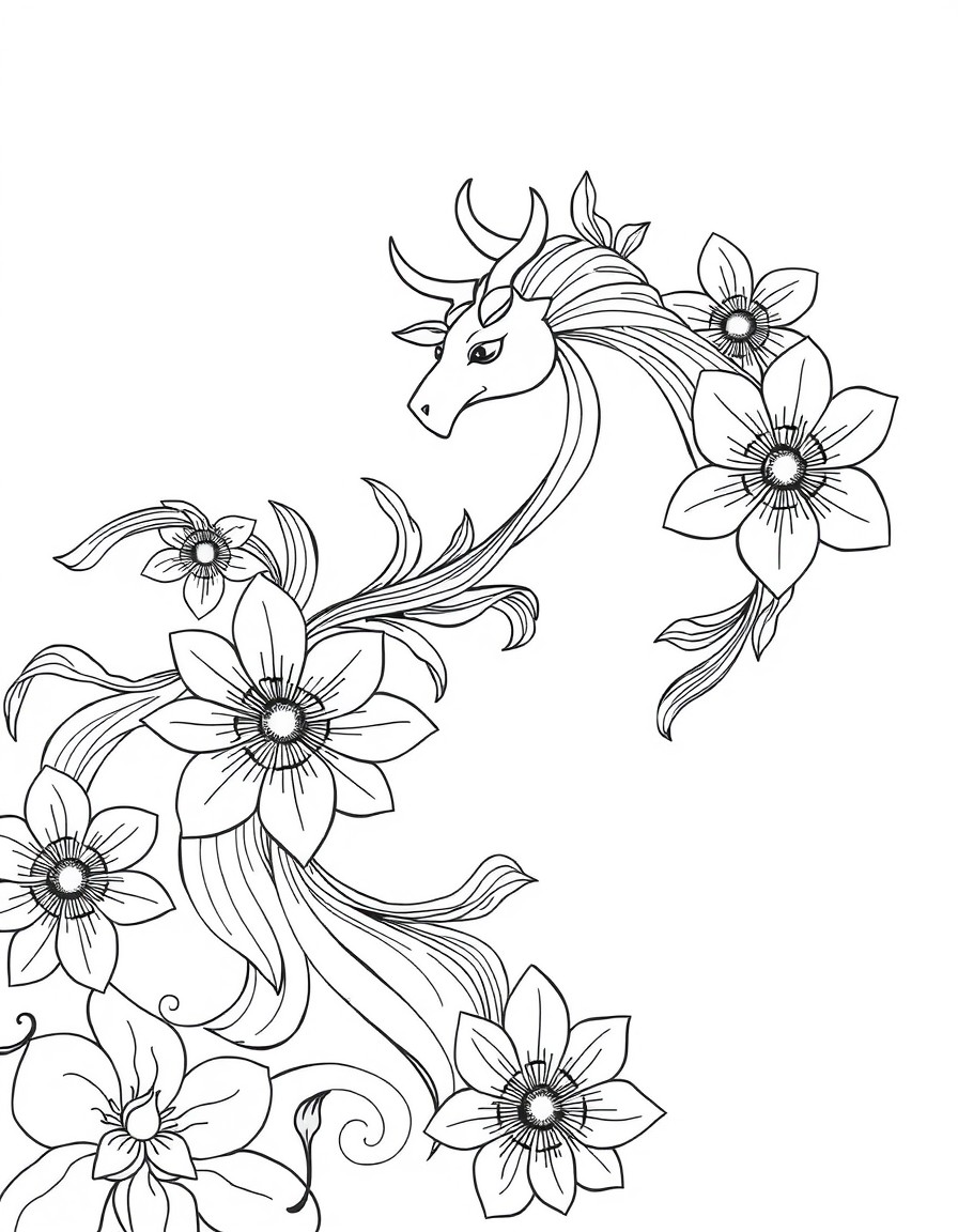 Generate a beautiful picture flowing