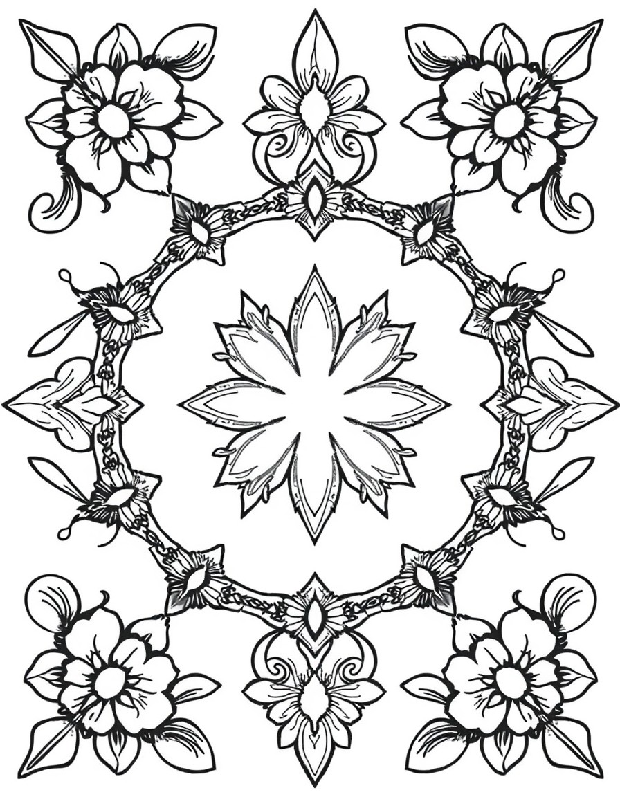 white background, black outlines, well-structured, ready for coloring, coloring page of: , very detailed, perfect for very advanced coloring