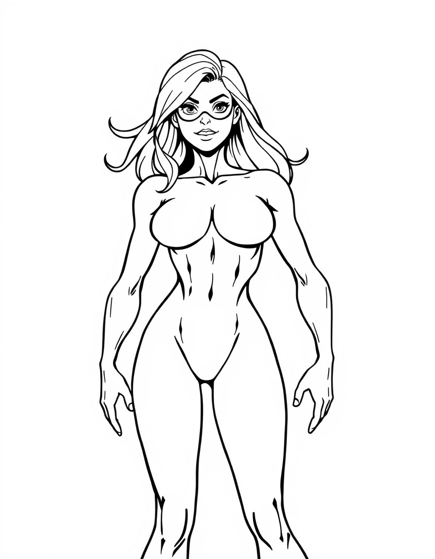 superheroine topless