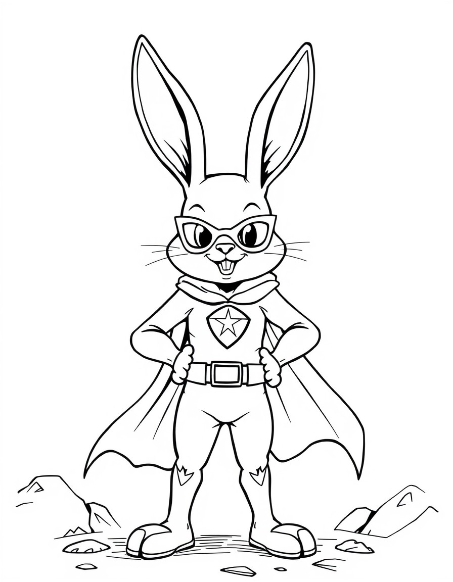 Super Rabbit Boy Colouring Bunny Superheroes Coloring Pages - Cool Coloring Pages