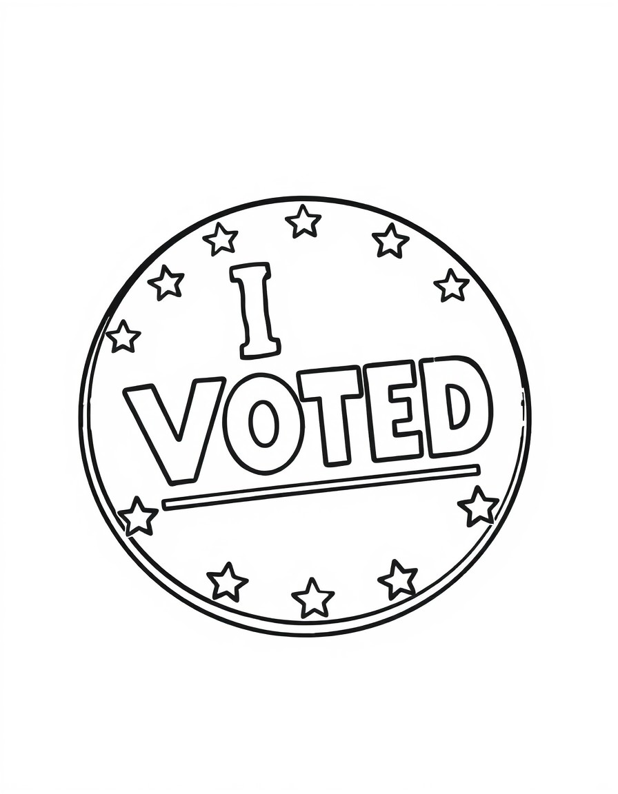 an "I Voted" button