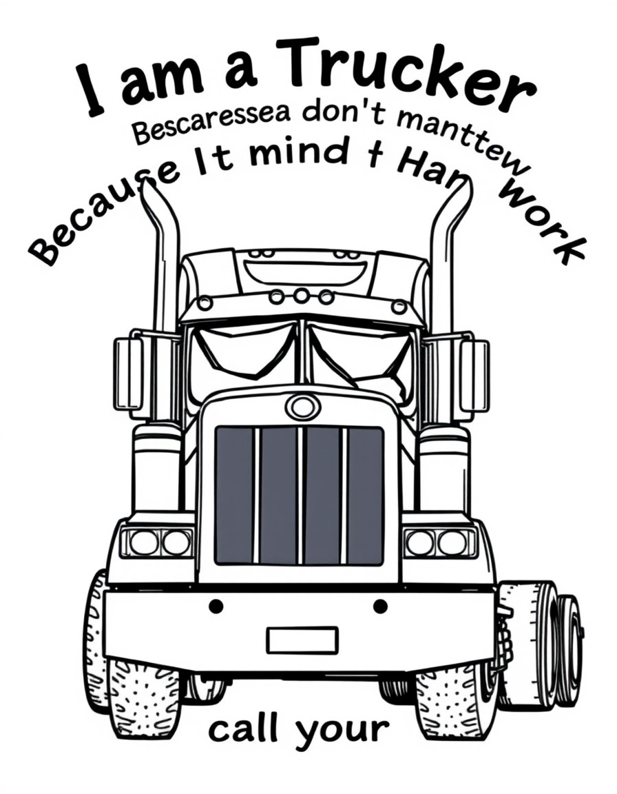 I want to design a T Shirt idea "I am a Trucker Because I dont mind Hardwork if I wanted to do something easy Id call your mom"