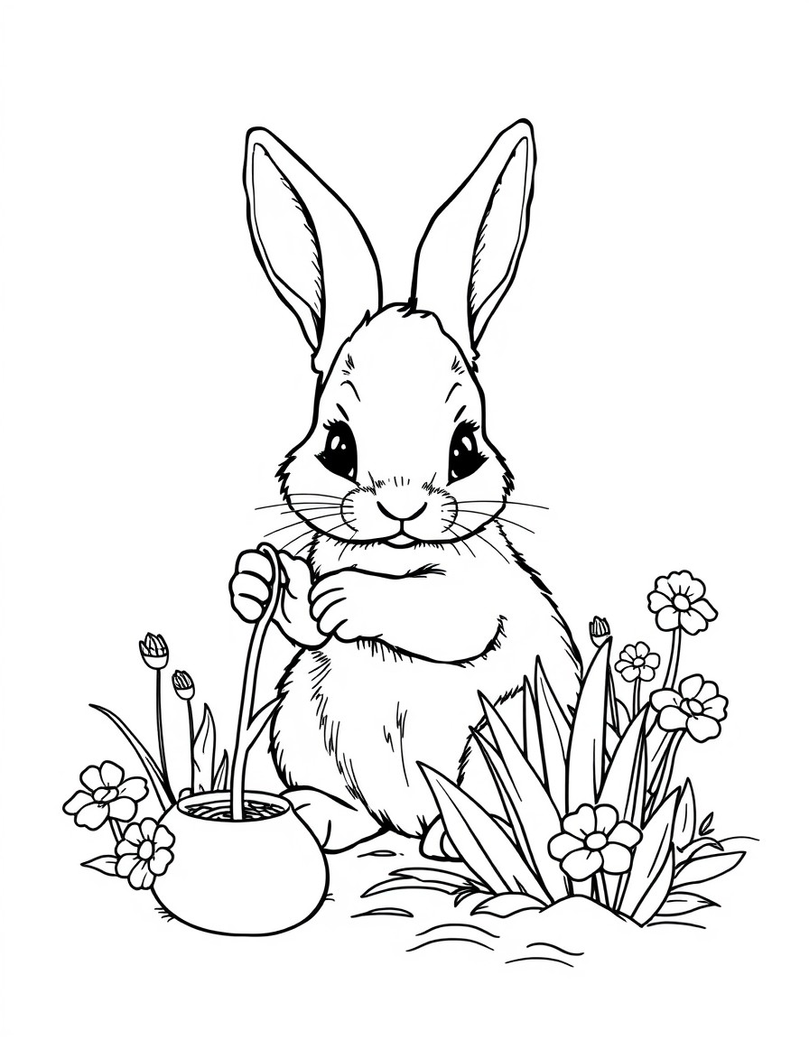 little rabbit gardening