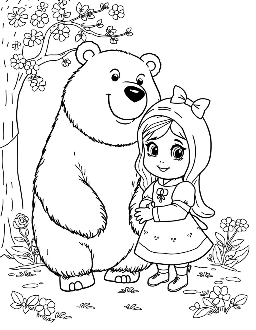 Russian cartoon Masha and the Bear