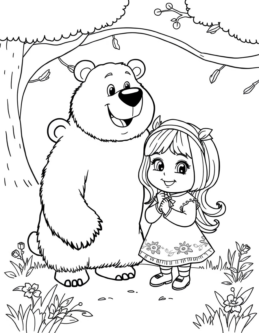 Russian cartoon Masha and the Bear
