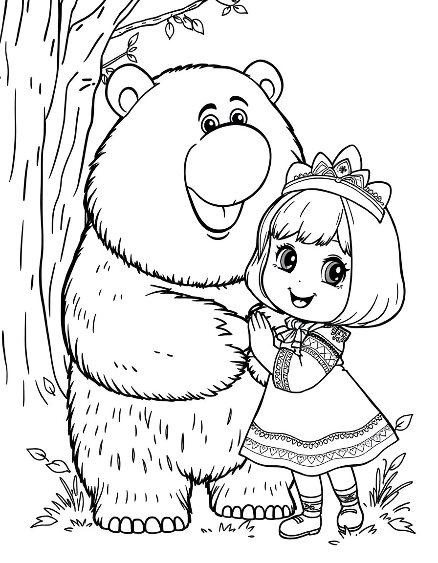 Russian cartoon Masha and the Bear