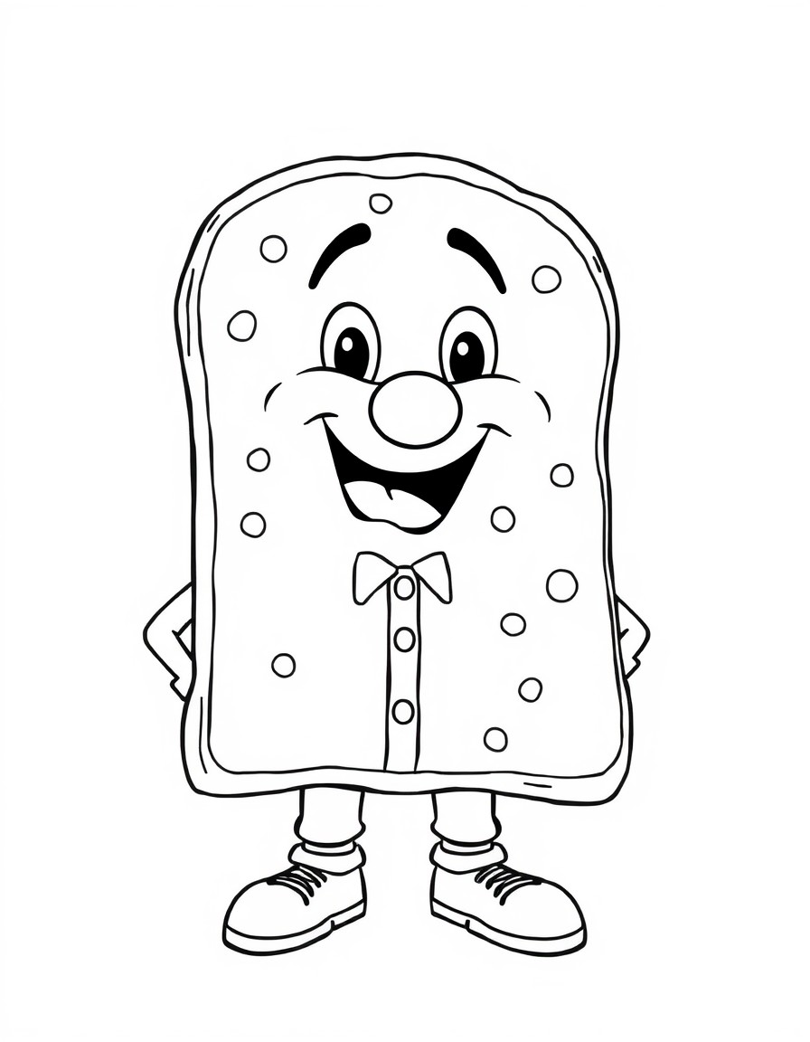 Funny French toast man