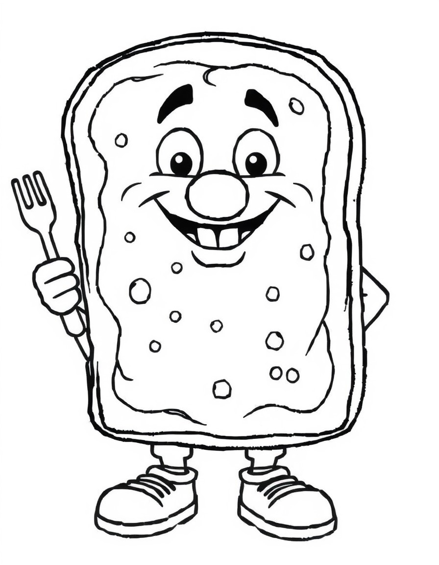 Funny French toast man