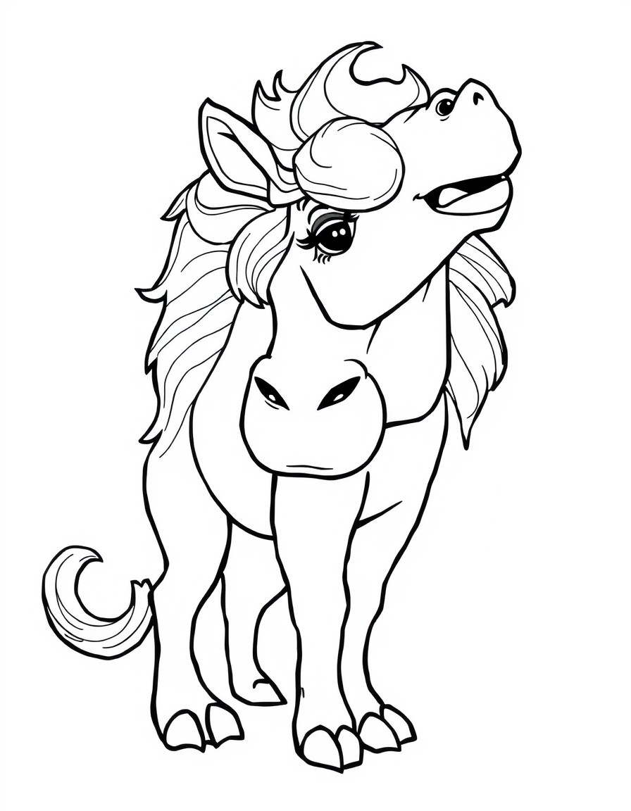 Creame una Jirafa para colorear