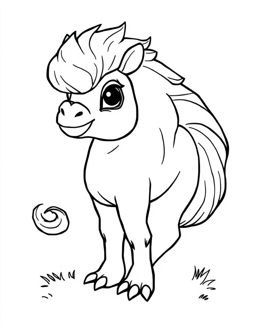 Creame una Jirafa para colorear