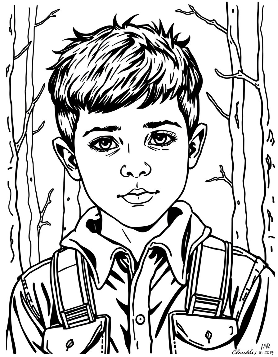 a 10 year old by raised in the Alabama woods in the early 1980's by his government hating father