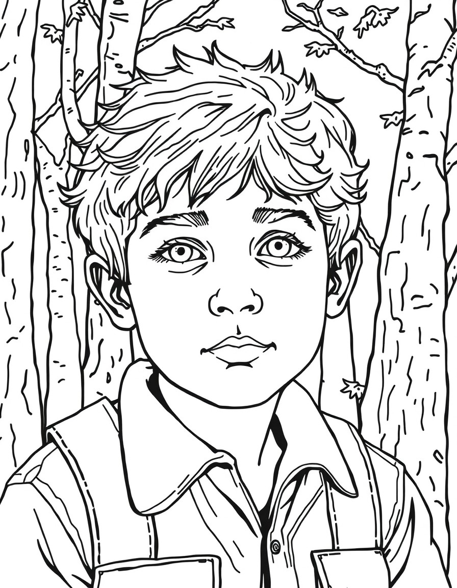 a 10 year old by raised in the Alabama woods in the early 1980's by his government hating father