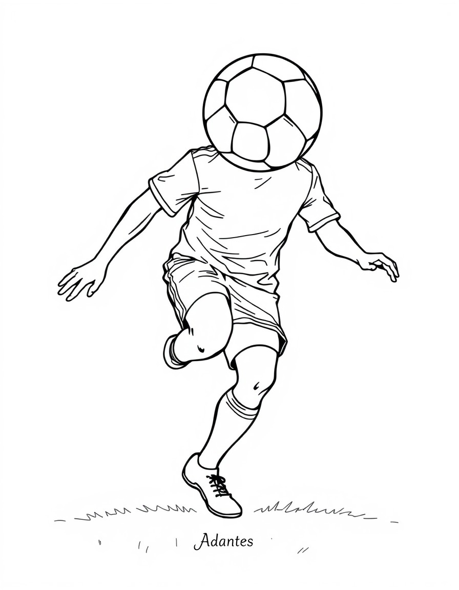 foot ball simple lines