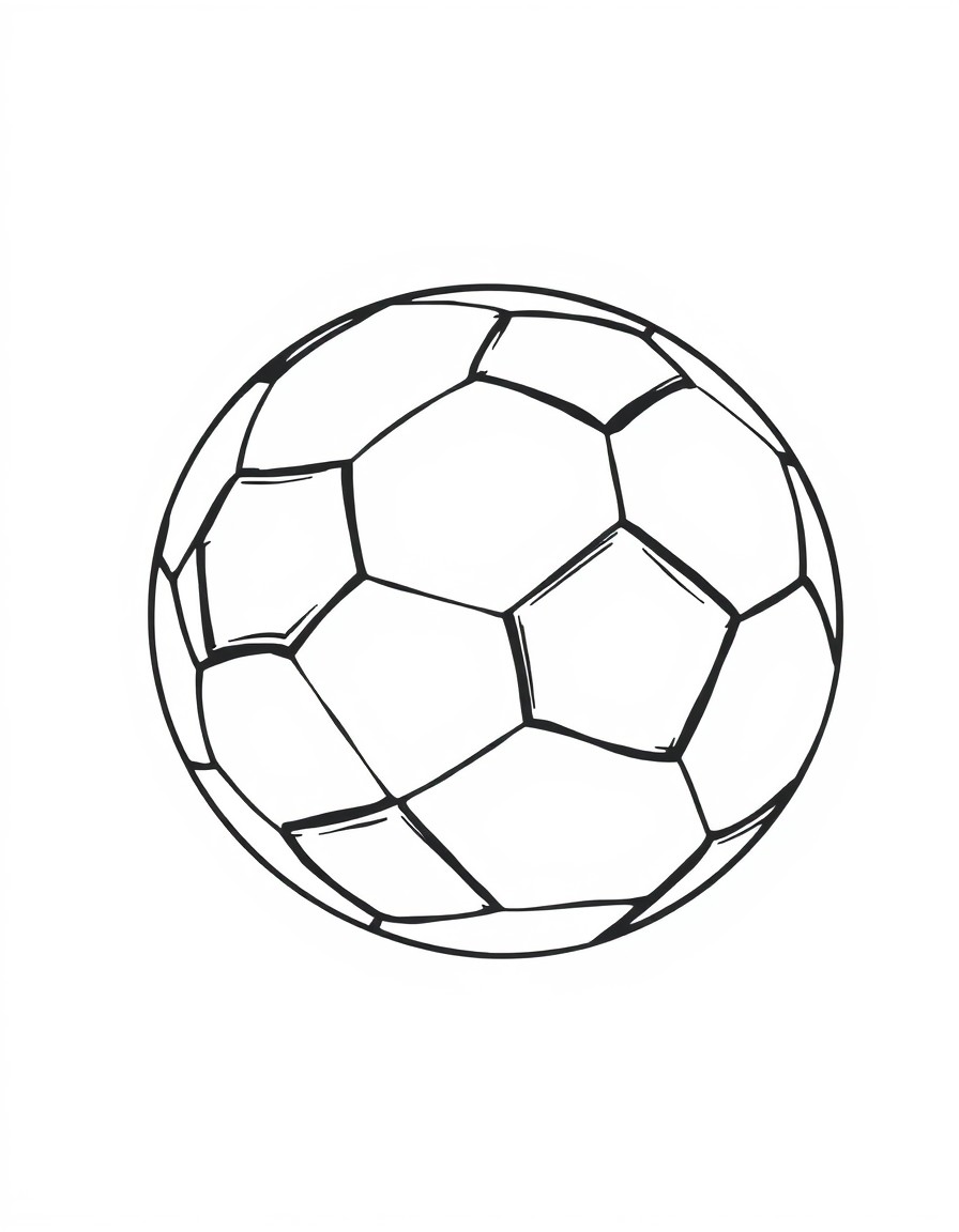 foot ball simple lines