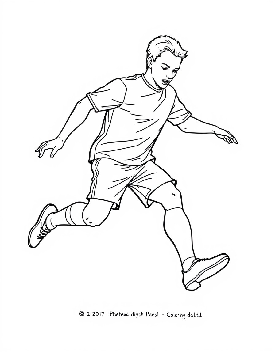 foot ball simple lines