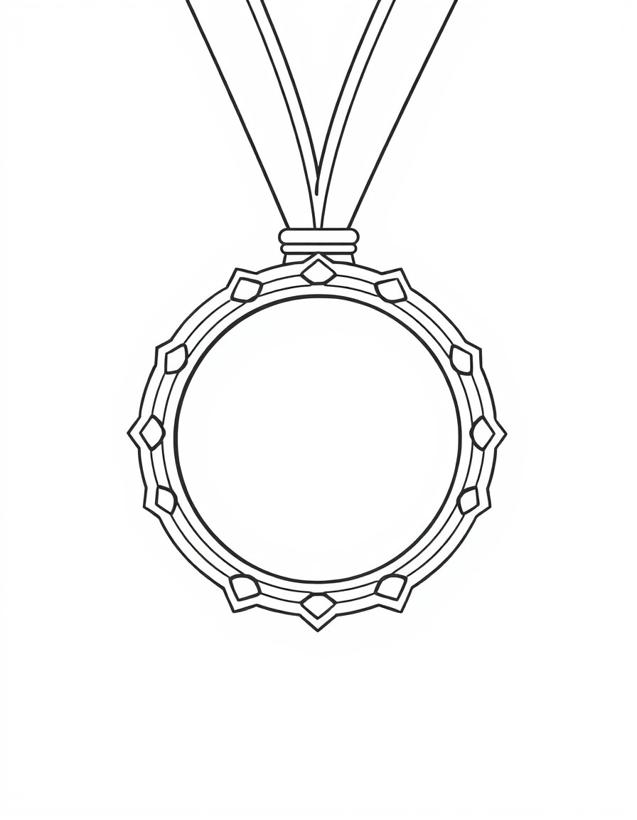 medal simple lines