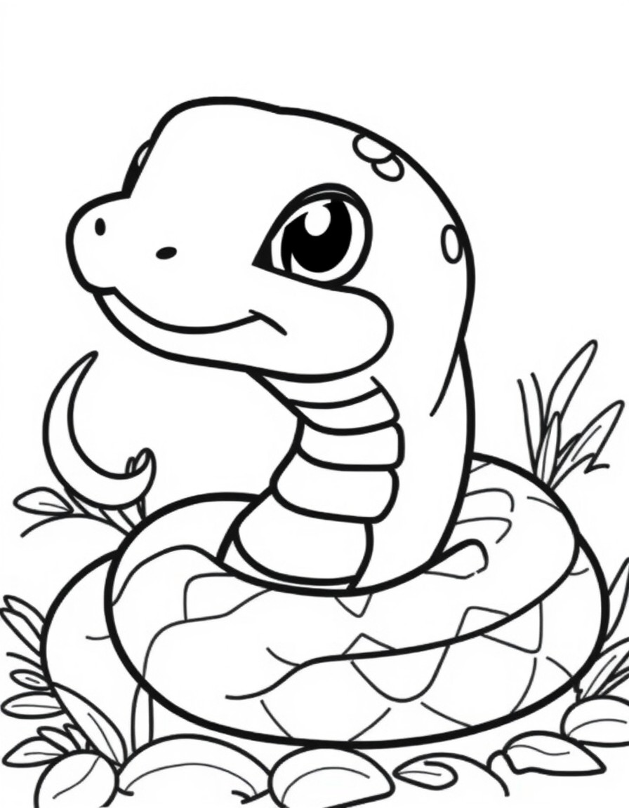 Cute Snakes Coloring Pages - Cool Coloring Pages