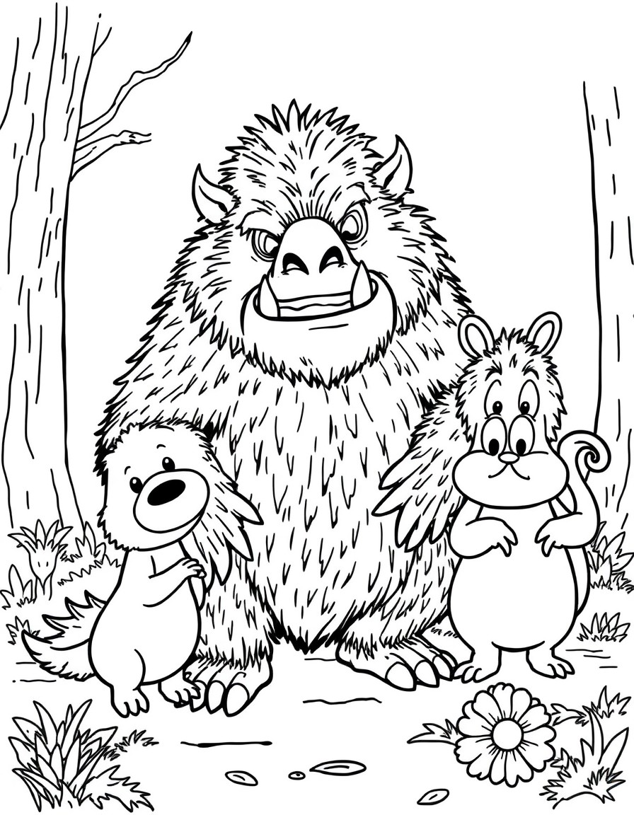 The Gruffalo and his friends