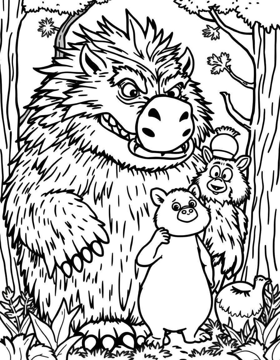 The Gruffalo and his friends