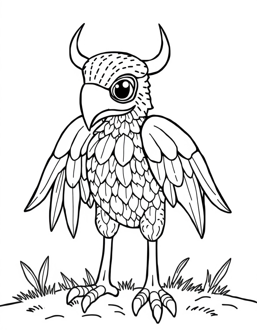 minimalistic, easy to colour by kids in the age of 5