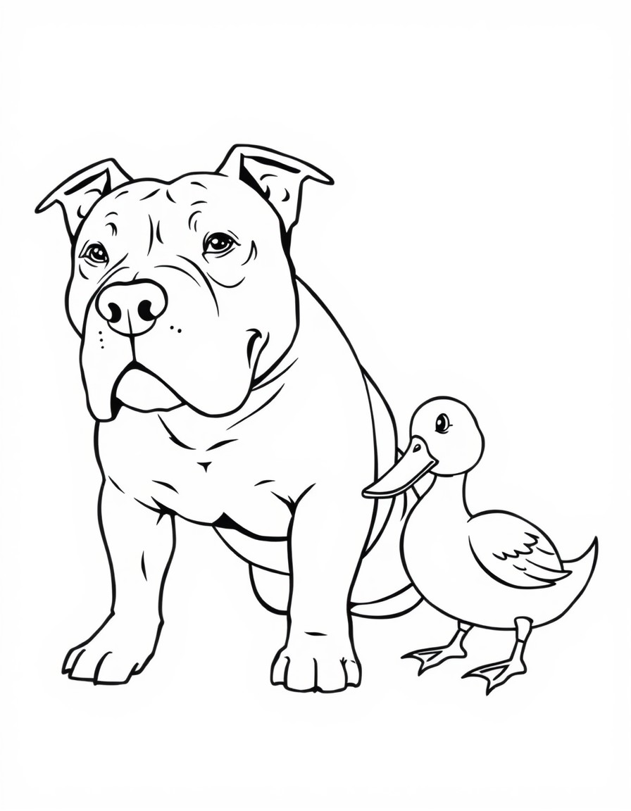 Big dick pitbull with a sexy duck having sex