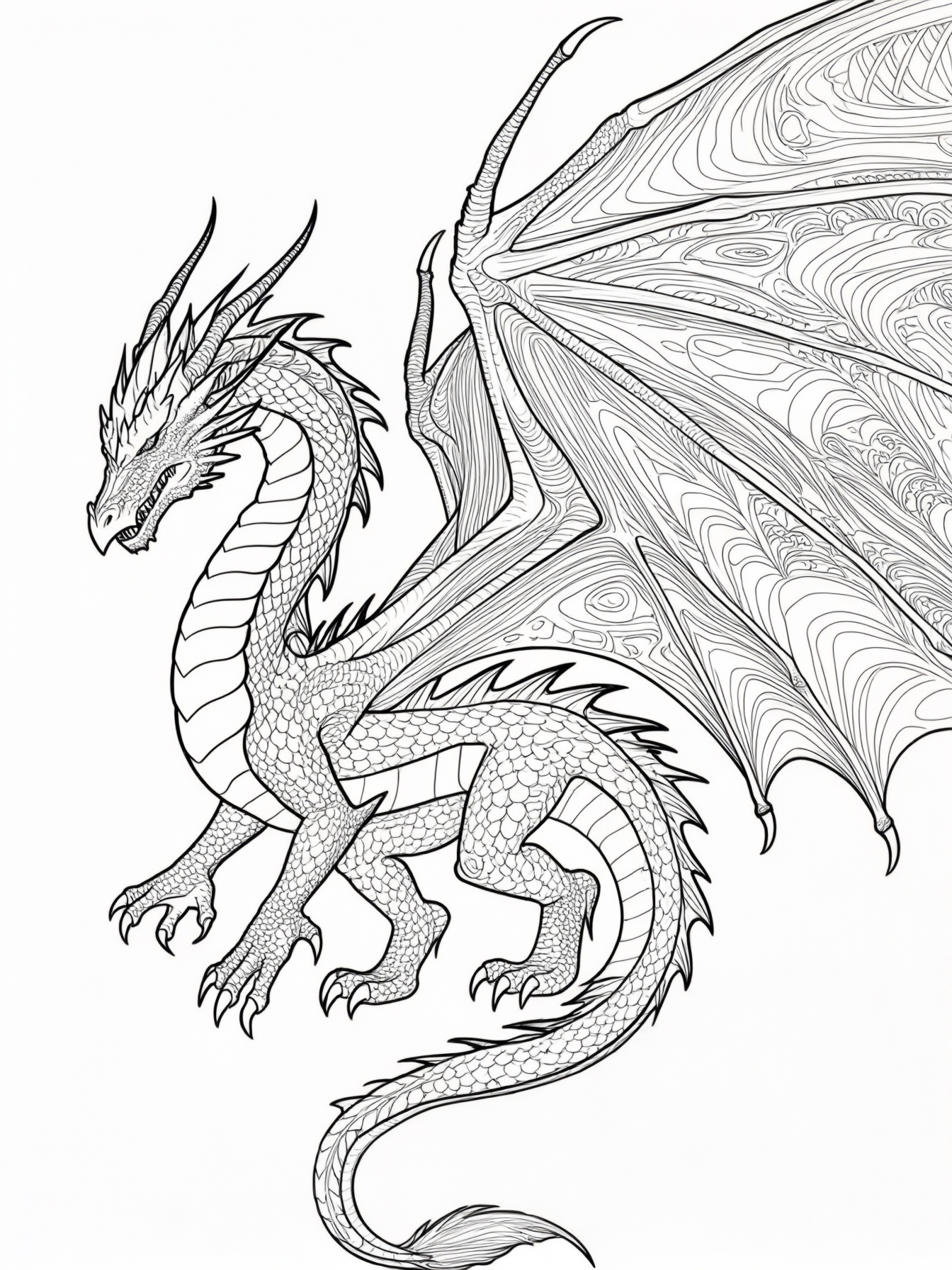 Create a vibrant dragon with digital wings.