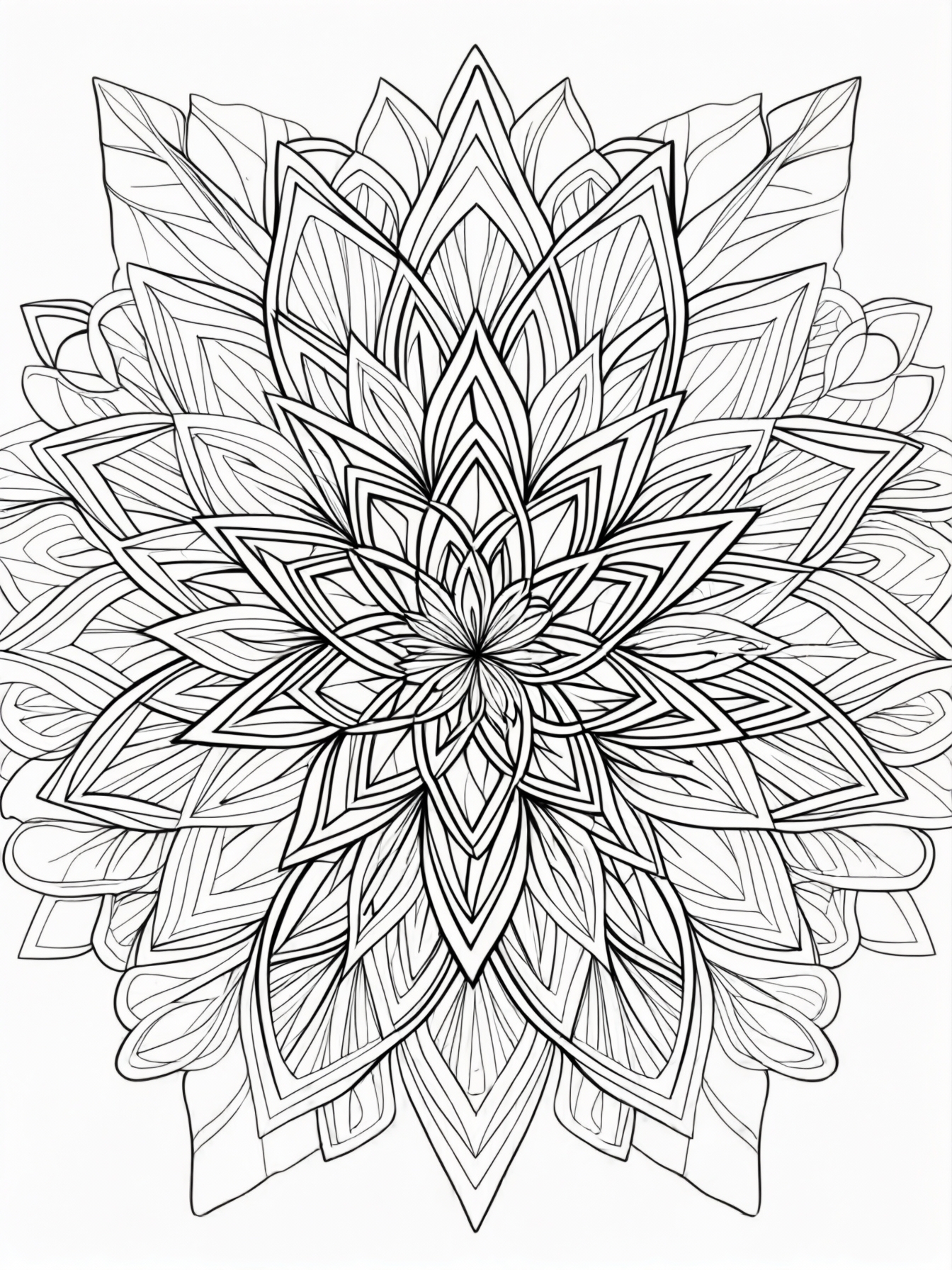 Design a magical geometric flower