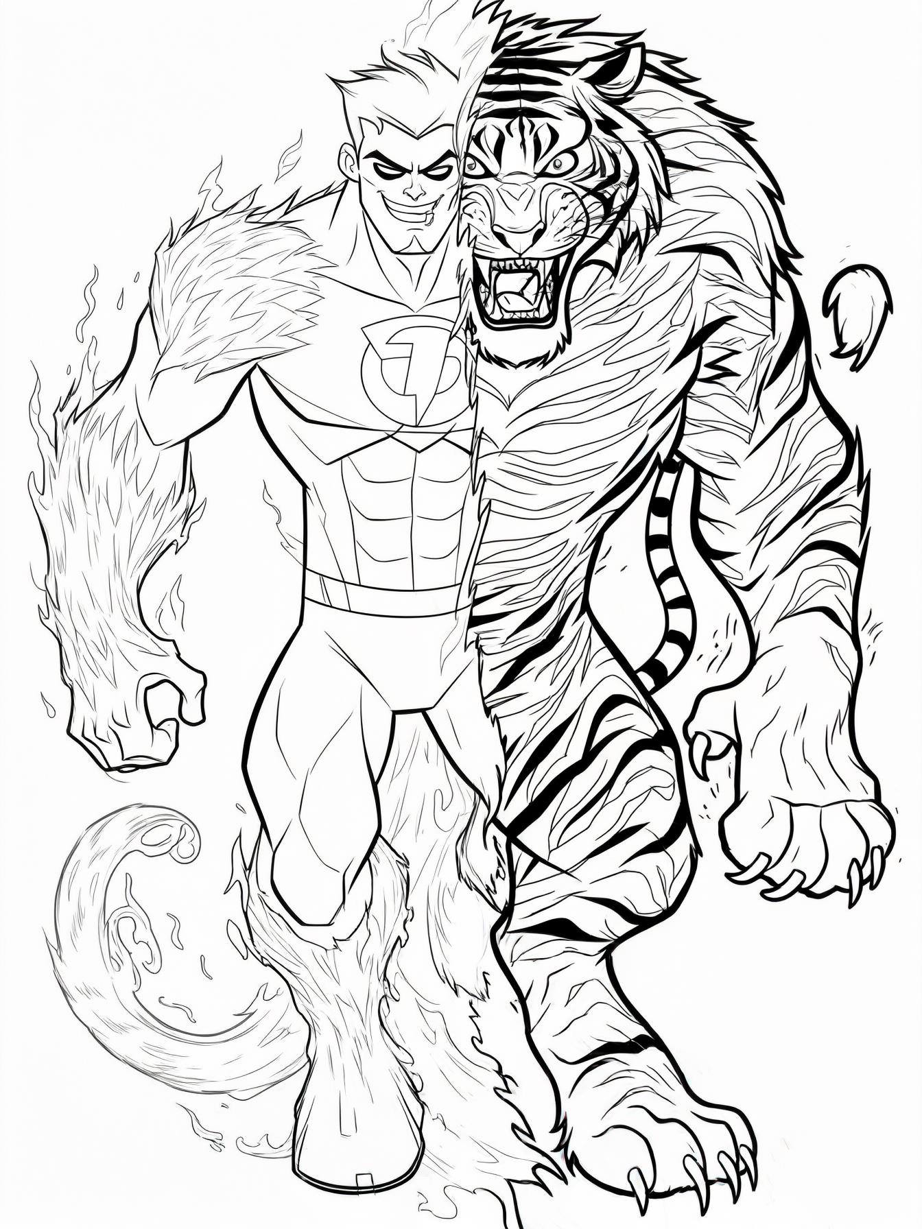 Beast Boy transforming into an animal teen titan go