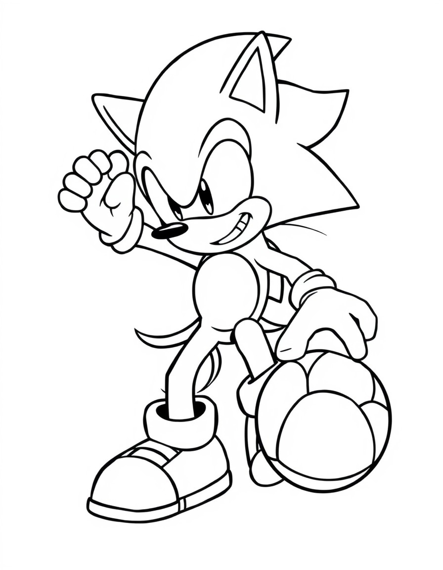 sonic playing basketball