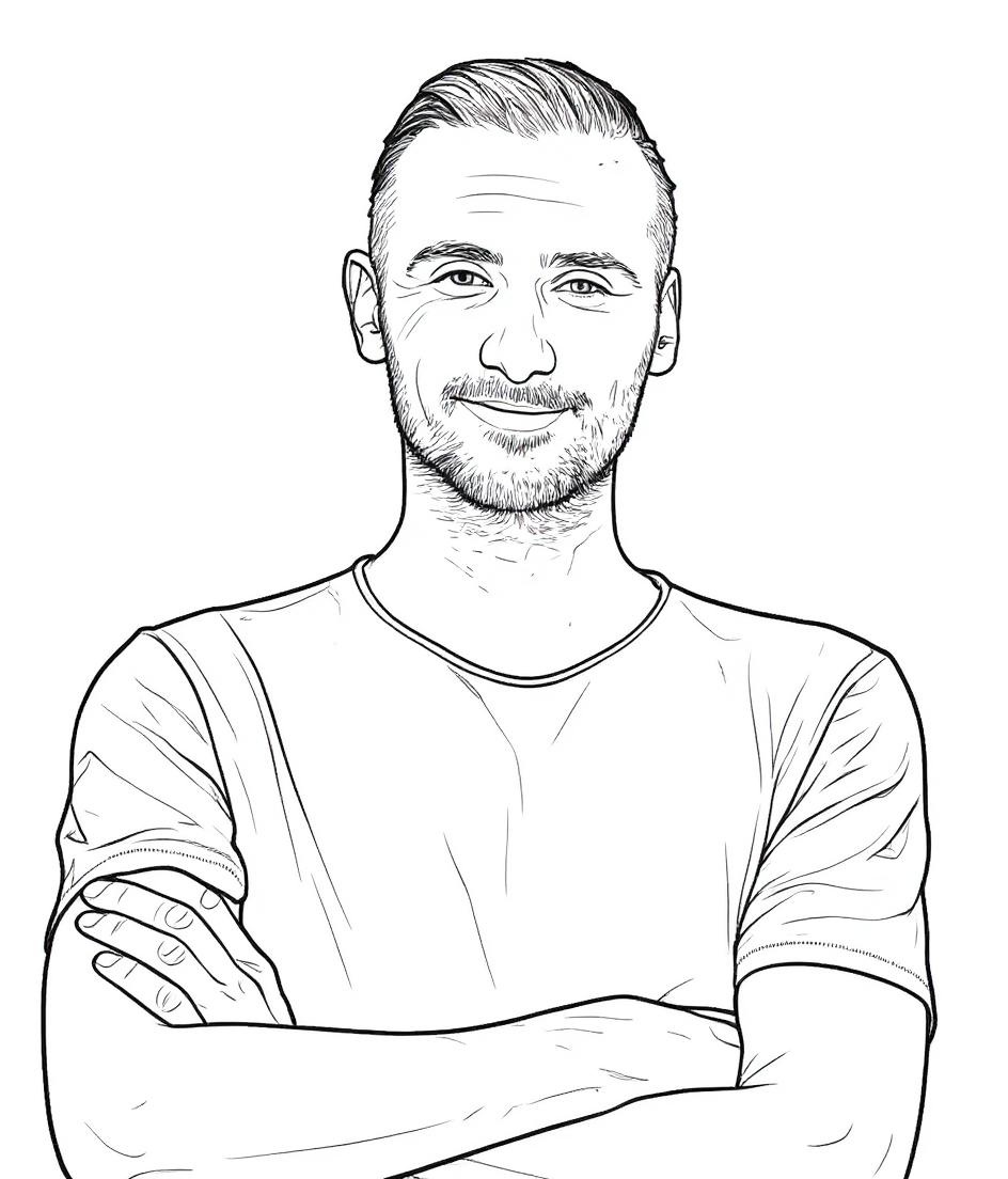 Make this a high-quality black and white COLORING PAGE with white background, only black lines, NO big gray areas, and clear, thick bold outlines, well-defined shapes, and clean edges. Remove all shad