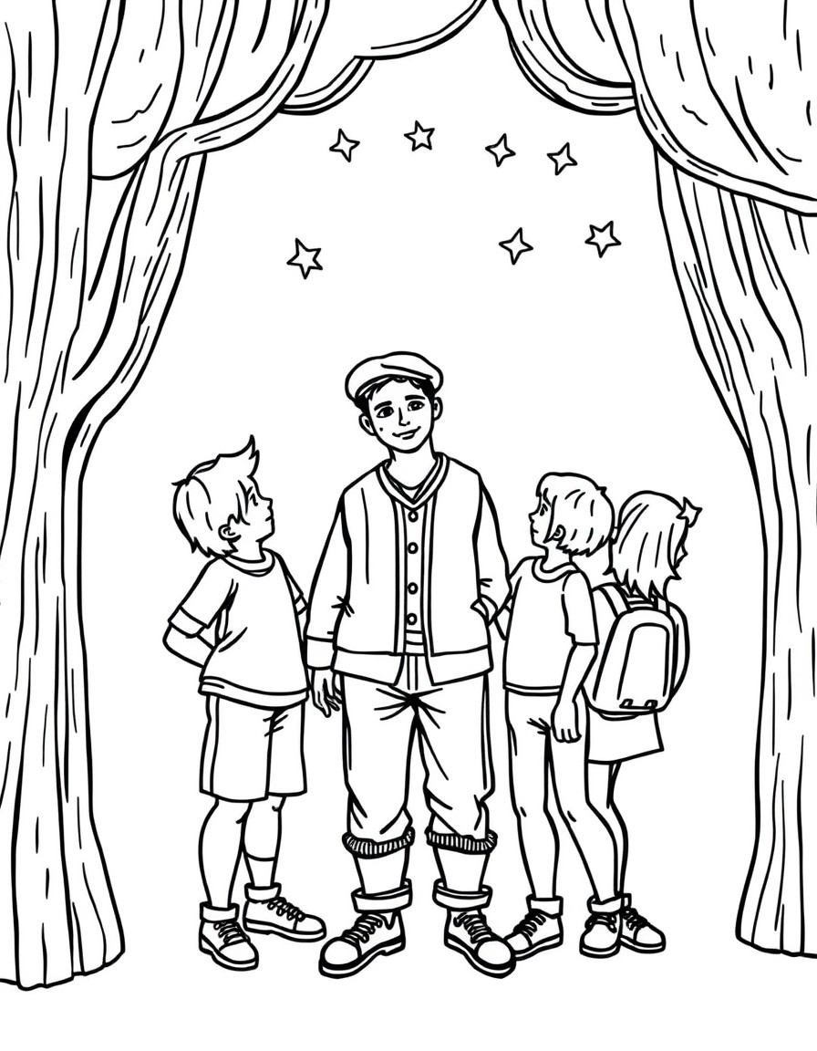 YMCA themed coloring pages