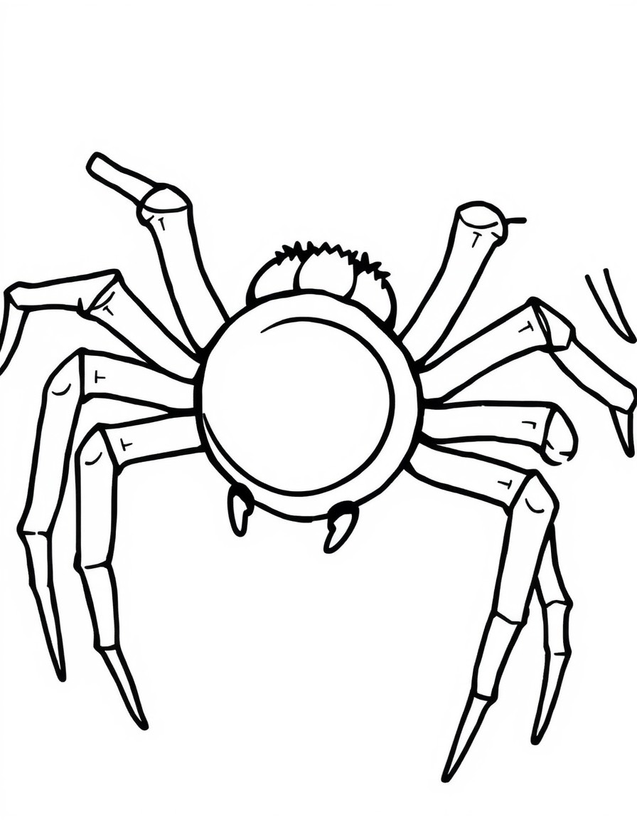 A spider with a round abomen