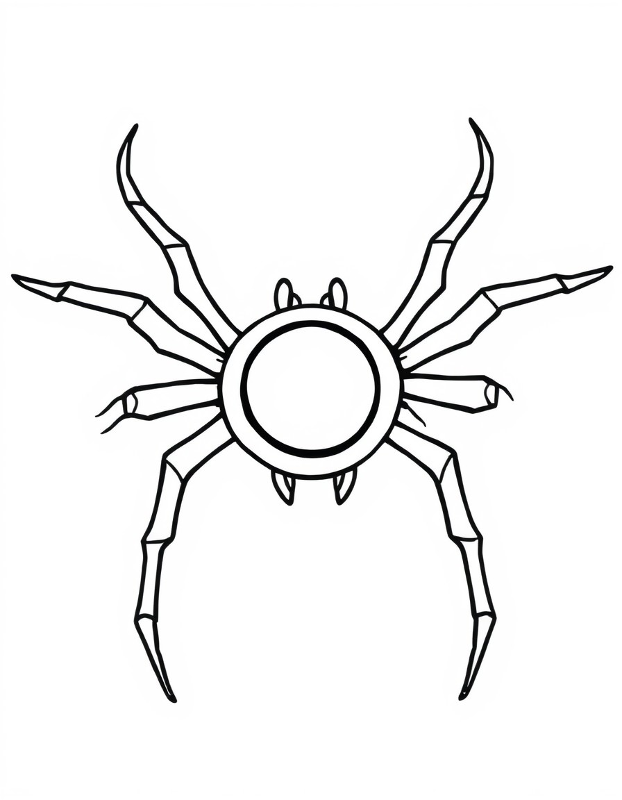 A spider with a round abomen