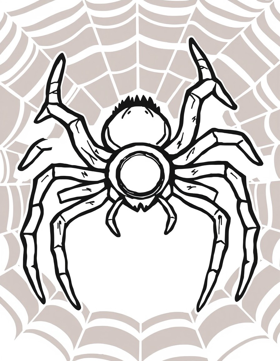 A spider with a round abomen