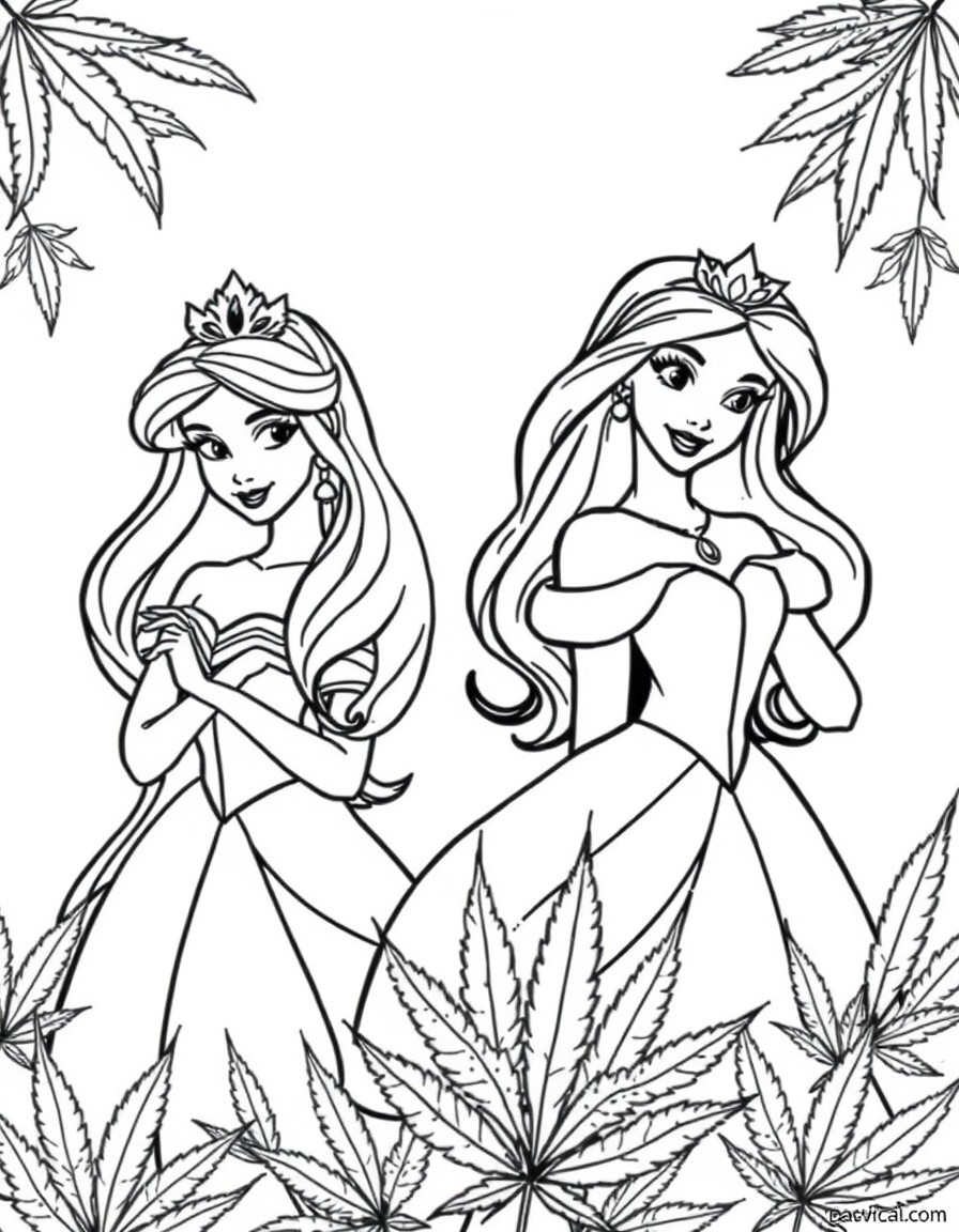 Disney princesses that are high on marijuana