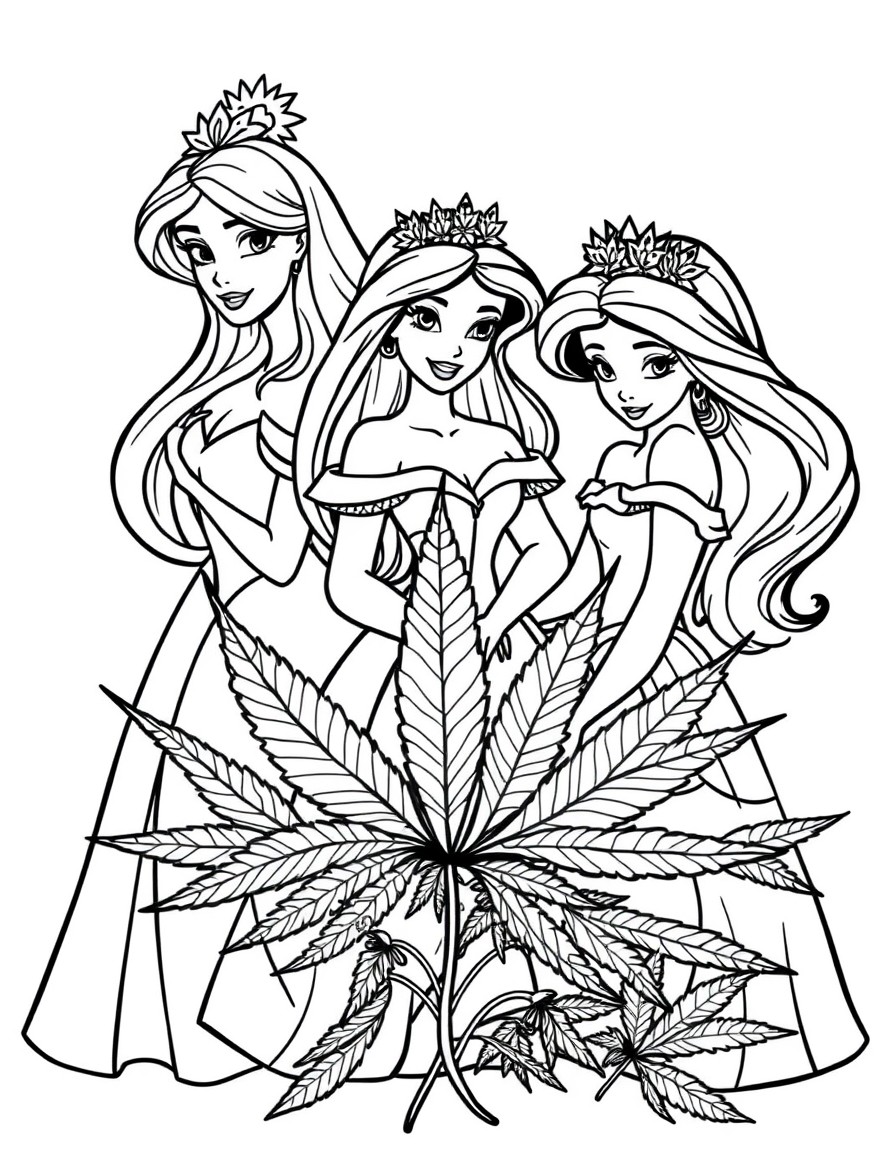 Disney princesses that are high on marijuana