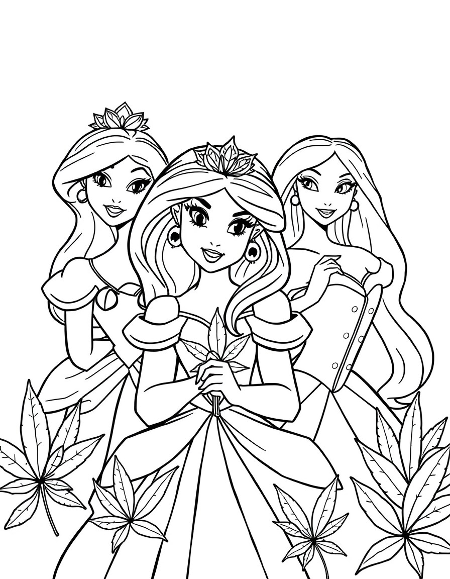 Disney princesses that are high on marijuana