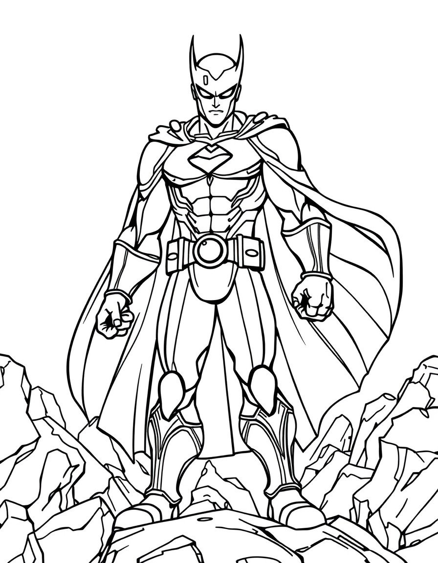 criar heroes para colorir